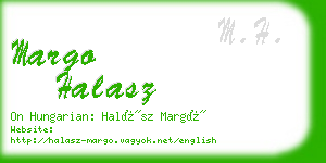 margo halasz business card